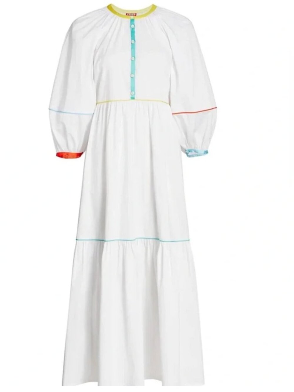 Staud  Scoop Neck Long Dress XS femine summer luxury
